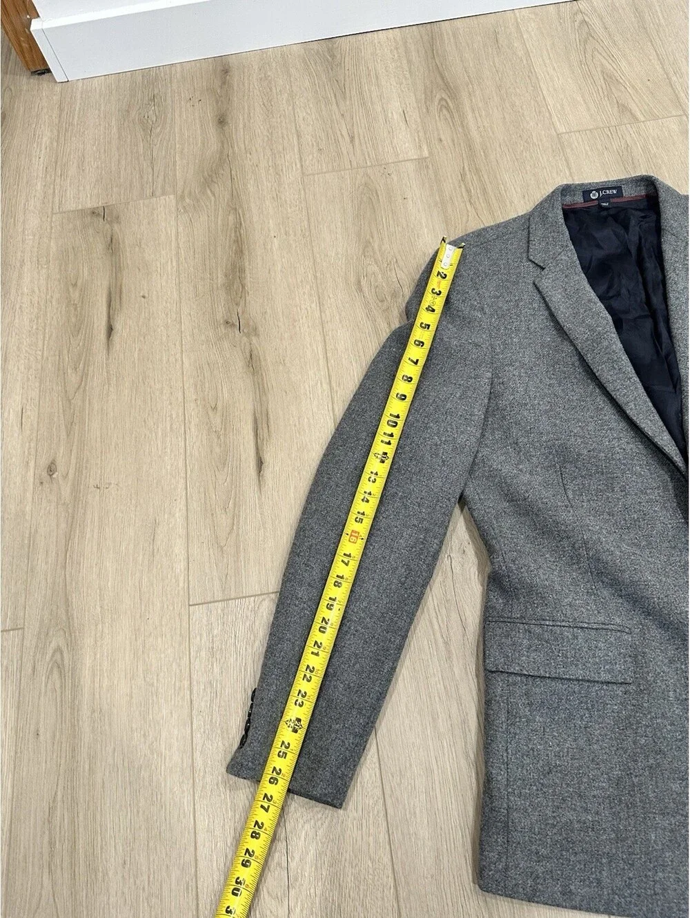 J.Crew Ludlow Mens Sport Coat Blazer Two Button Gray Yorkshire Tweed 44L
